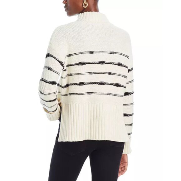 Veronica Beard Viori Striped Turtleneck Sweater Size XS 2073 - Picture 3 of 15